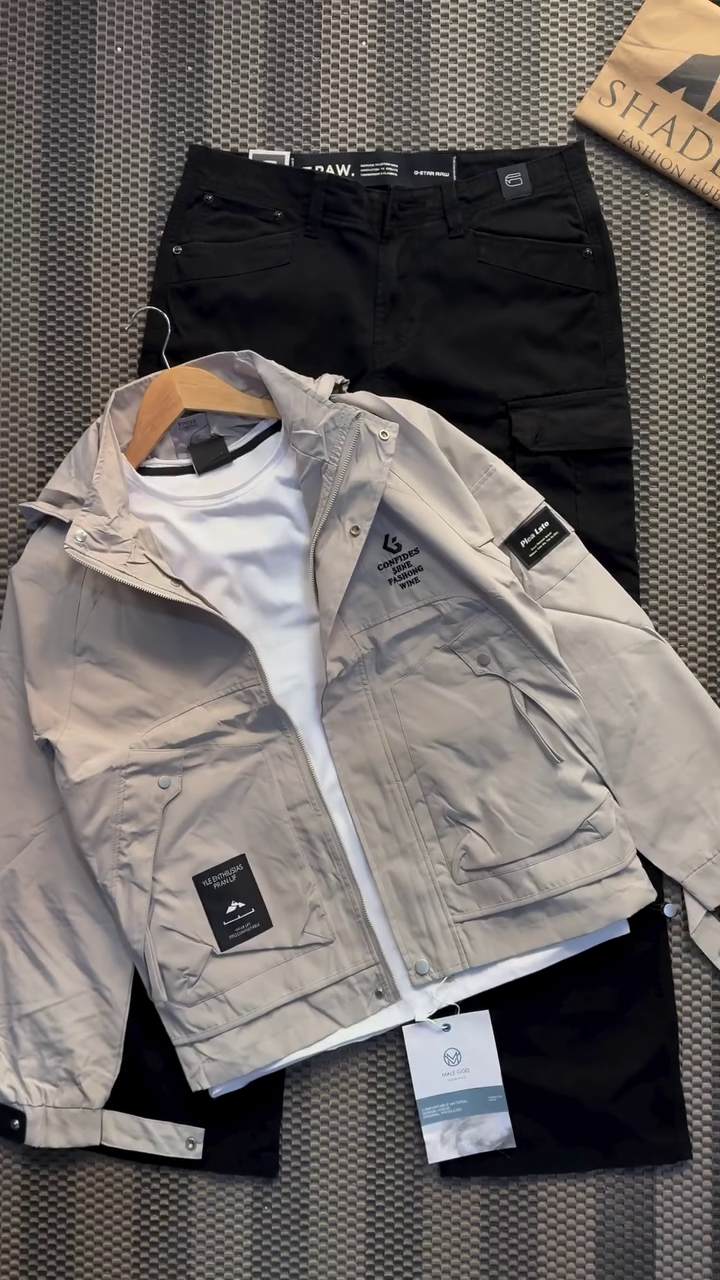 ✨ Urban Edge Men’s Premium Jacket & Cargo Pants Set – Streetwear Performance Edition ✨ A stylish, durable, all-season outfit designed for men who live bold and dress sharper. 🖤🕶️🔥