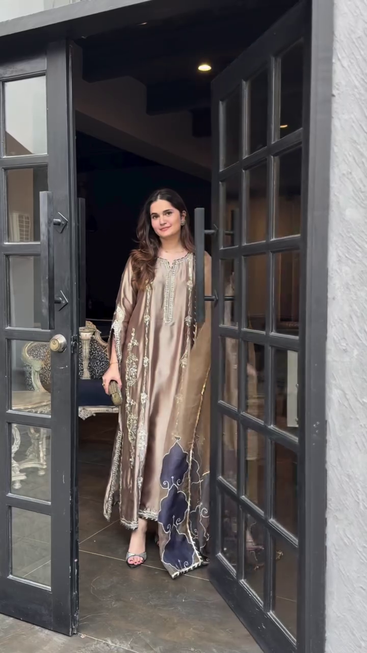 ✨👑 “Majestic Luxe Embroidered Silk Kaftan – Royal Elegance Redefined” 👑✨  Available in multiple designs, colours & sizes from XXS to XXL