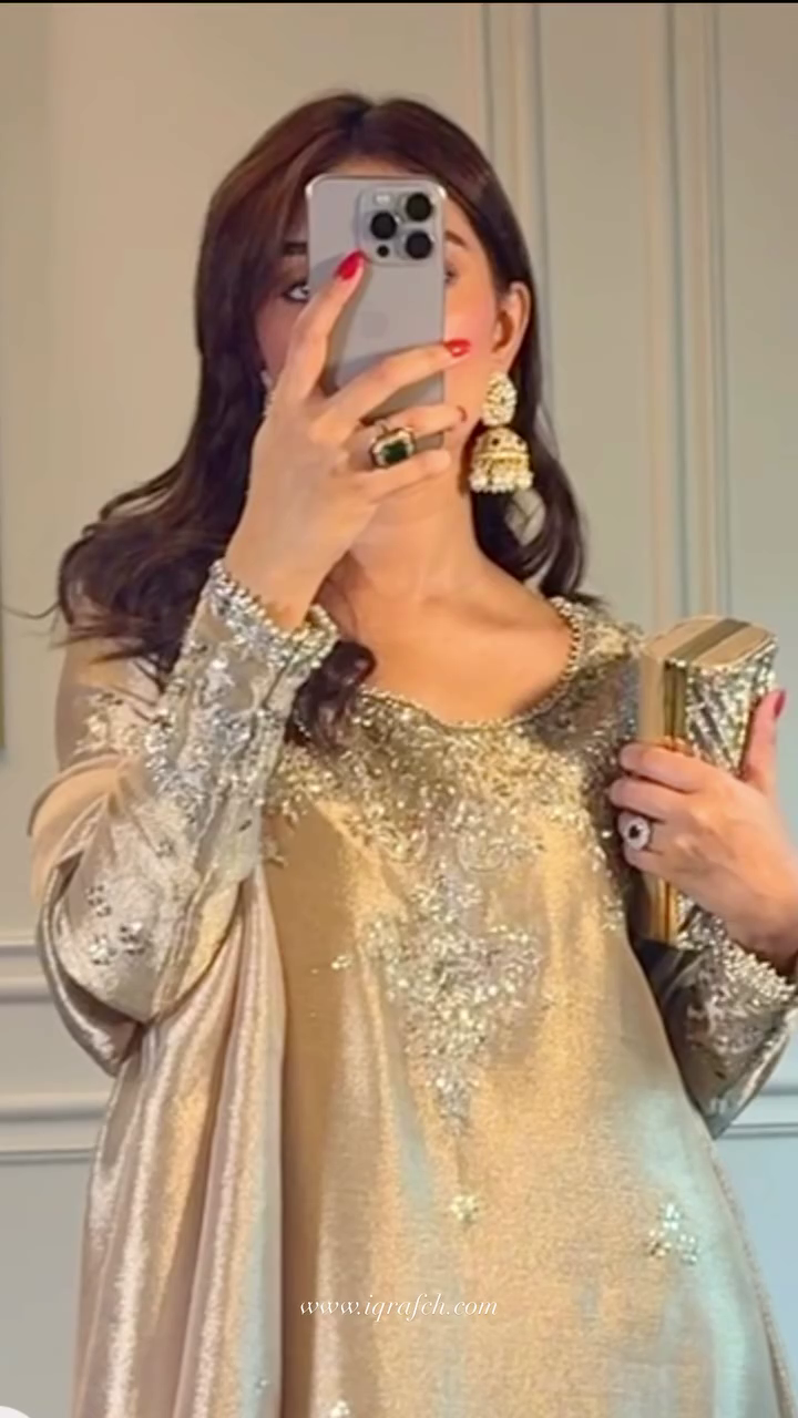 ✨🌟 “Golden Aura Luxe Embroidered Formal Suit – A Vision of Regal Glamour” 🌟✨  (Available in multiple designs, colours & sizes XXS–XXL)