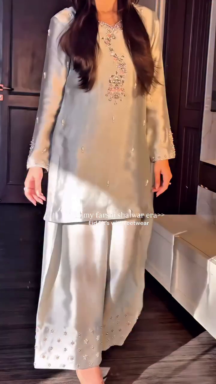 🌸✨ “Ombre Dream Embellished Formal Frock–Shalwar Set – Soft Luxury for Every Festive Moment” ✨🌸