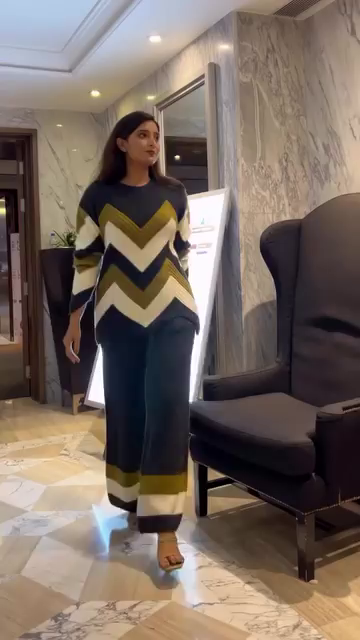 ✨🔥 “ Luxe Chevron Knit Co-Ord Set – Chic, Cozy & Effortlessly Stylish ” 🔥✨