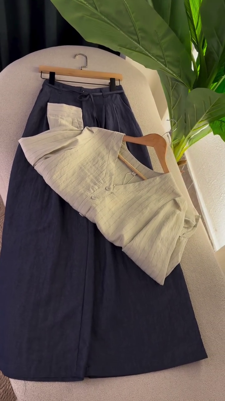 🌿✨ “Premium Soft Linen Co-ord Set – Breathable, Elegant & Everyday Chic (XXS–XXL)” ✨🌿