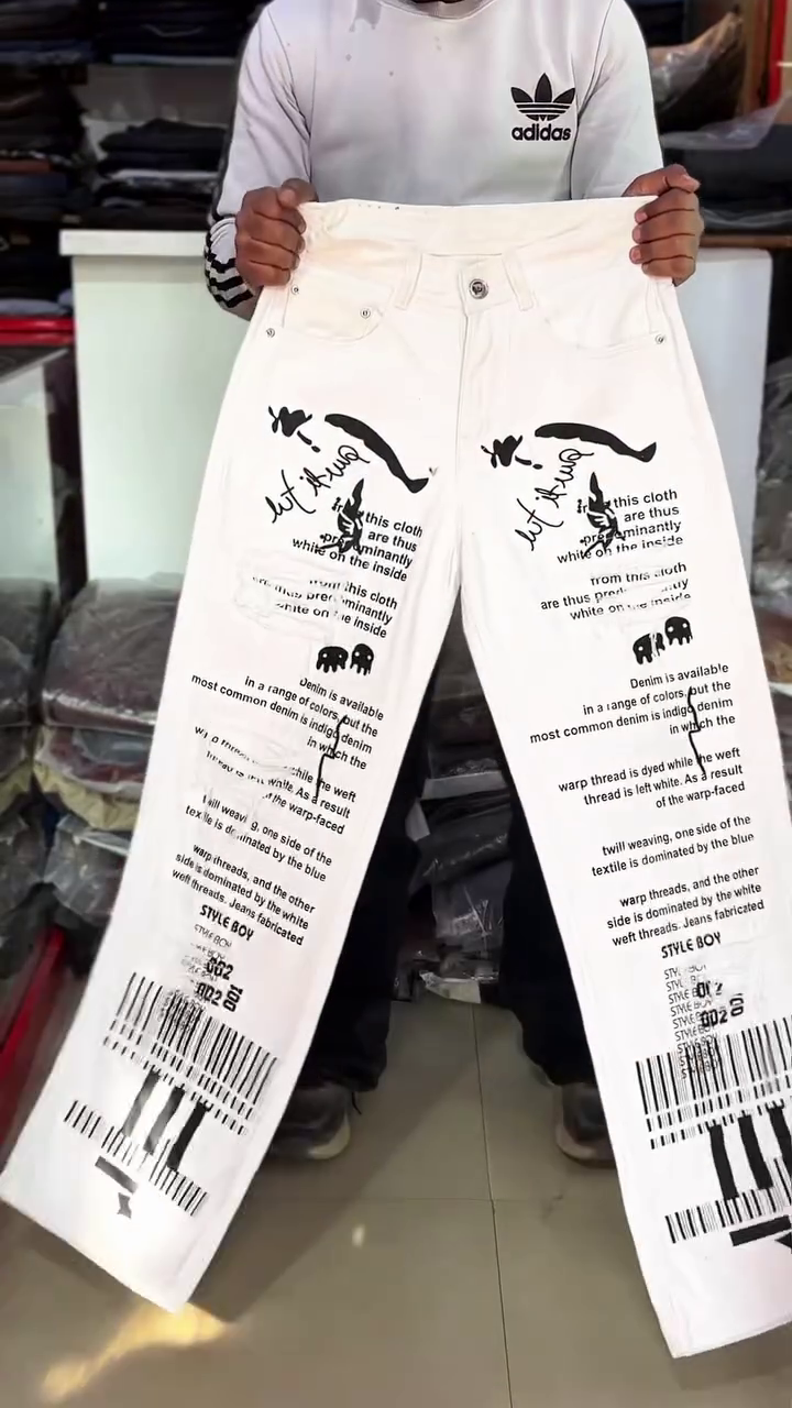 🖤 Shadow Fade Wide-Leg Denim Jeans 👖 | Statement Wash Street-Style Fit | XXS–XXL