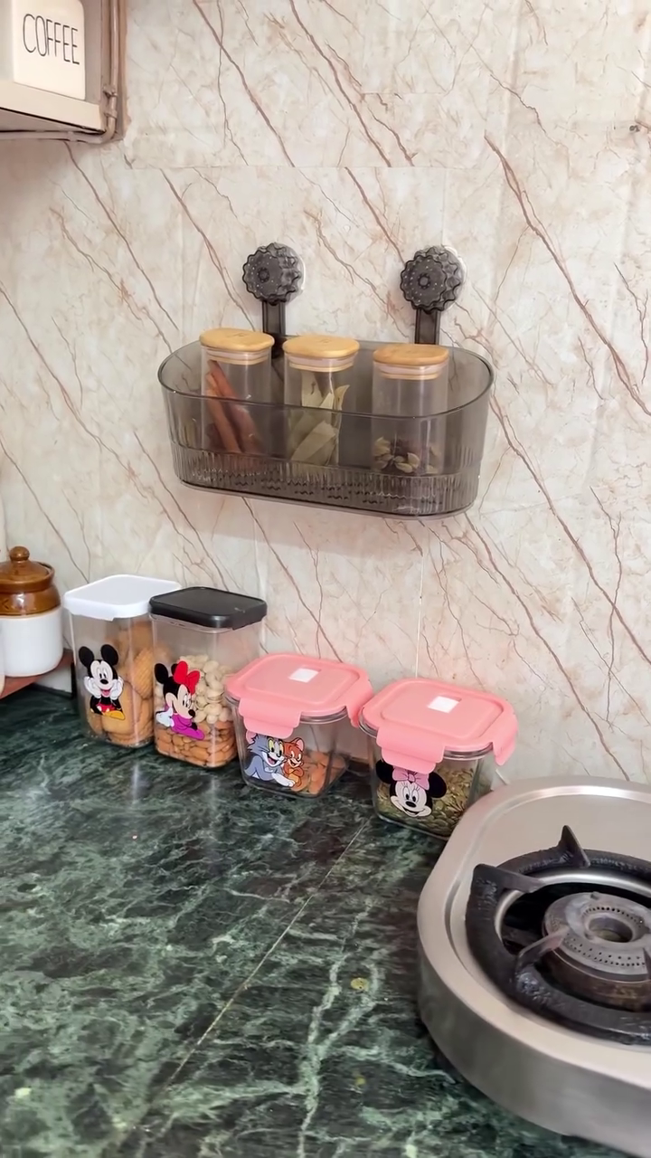 🛁✨ AquaStack 3-Tier Wall Mounted Bathroom Organizer – Sleek, Strong & Space-Saving 💧🖤