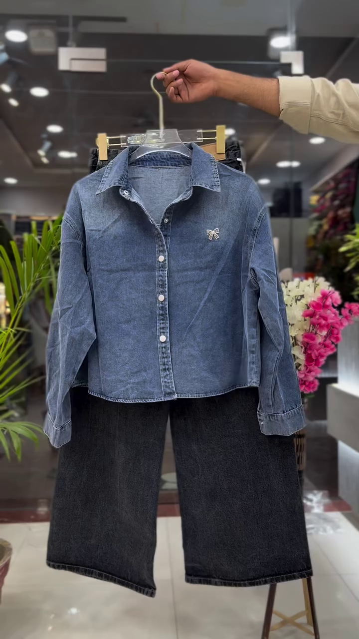 💙 Urban Muse Denim Co-Ord Set – Effortless Chic Redefined 💙