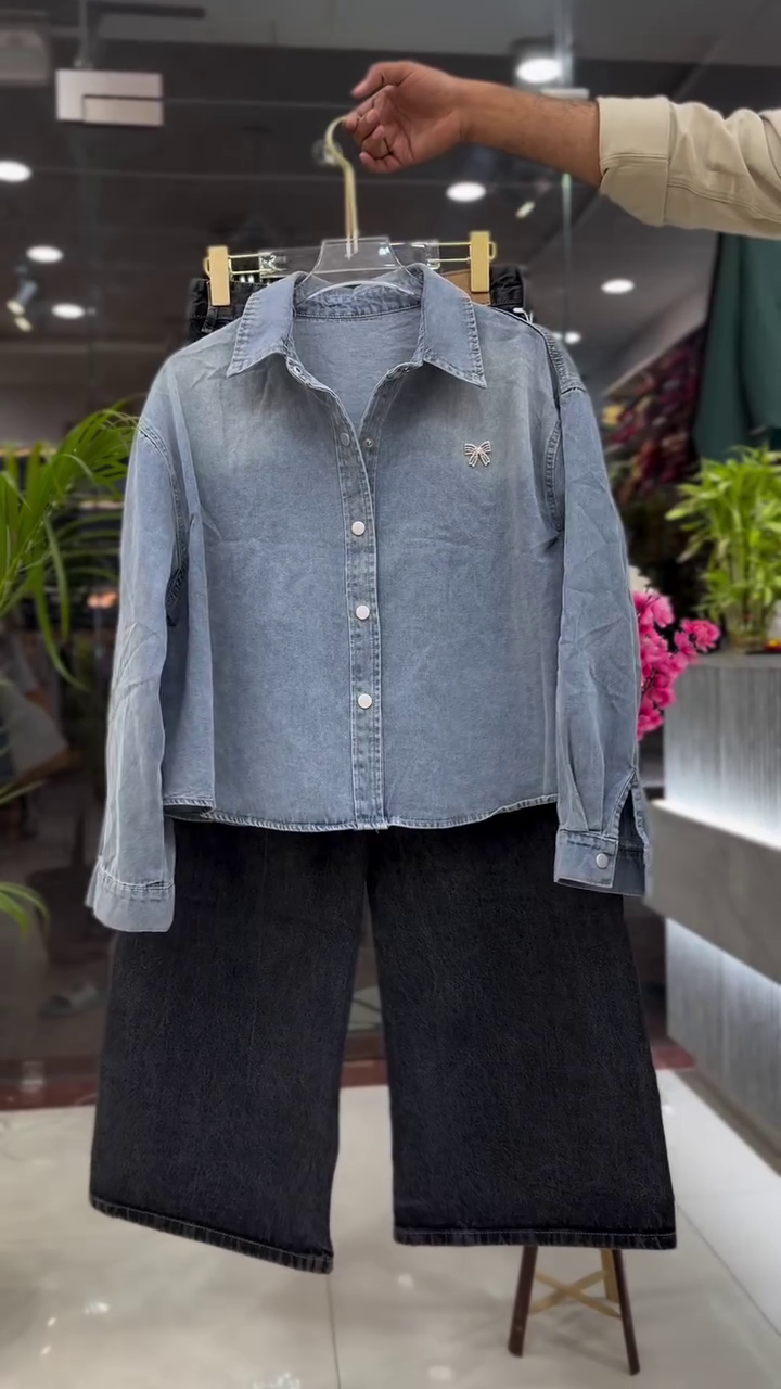 💙 Urban Muse Denim Co-Ord Set – Effortless Chic Redefined 💙