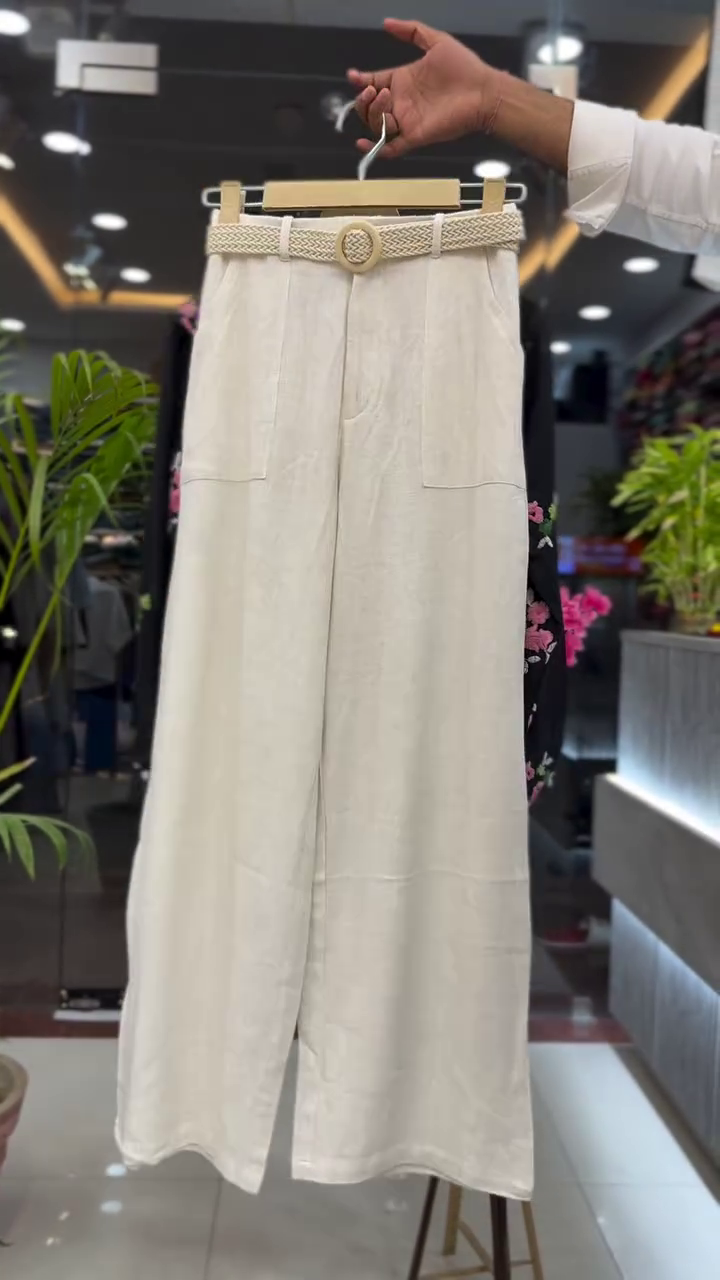 🌸 Midnight Garden Sheer Floral Shirt & Linen Palazzo Set | XXS–XXL ✨🖤