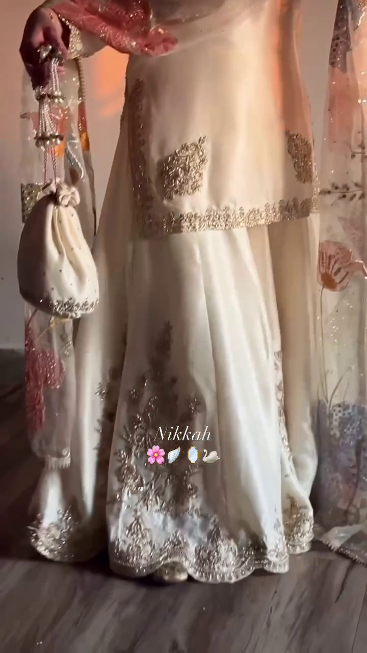 👑✨ Noor-E-Nikkah Luxe Embroidered Bridal Set | XXS–XXL 💍🌸