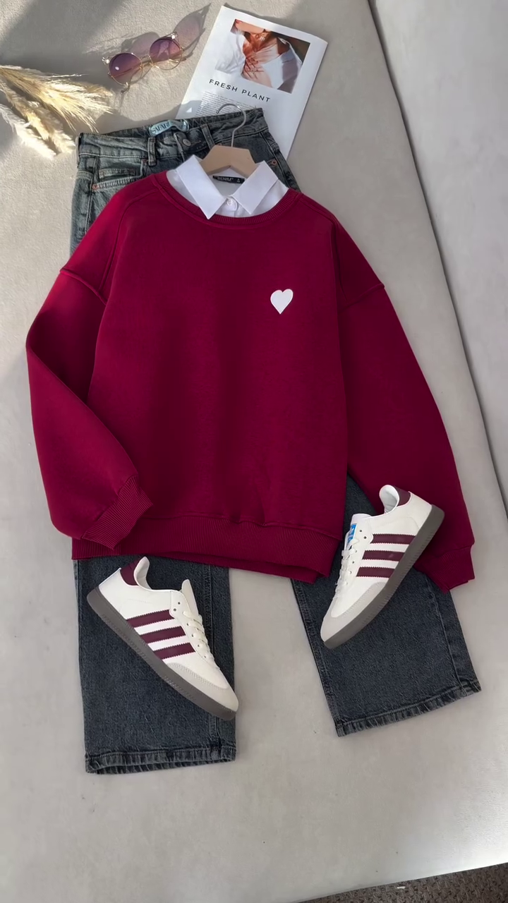 ❤️ Sweetheart Classic Oversized Sweatshirt | XXS–XXL 💫