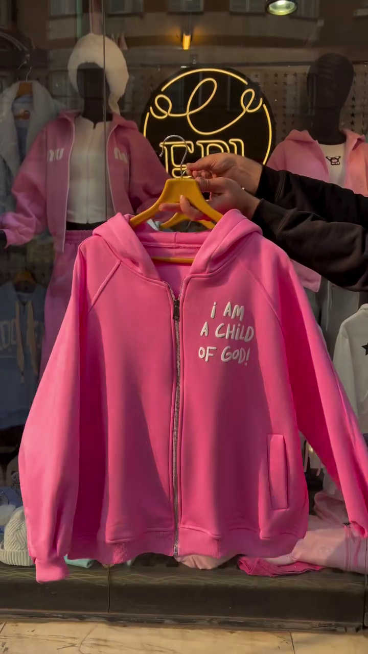 💖 “I Am A Child of God” Premium Pink Hoodie | Faith & Comfort Collection | XXS–XXL ✨