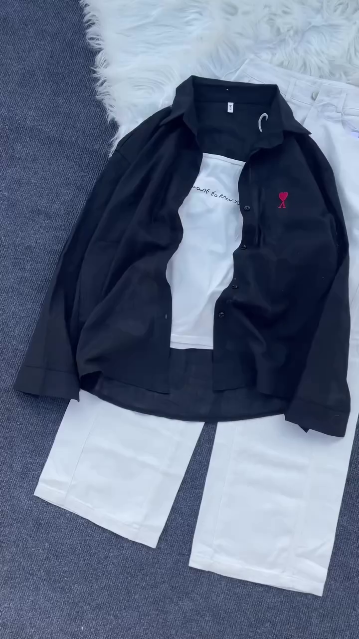 🌸 Blush Chic Layered Summer Set – Pink Shirt, Camisole & Wide-Leg Pants Outfit ✨👚