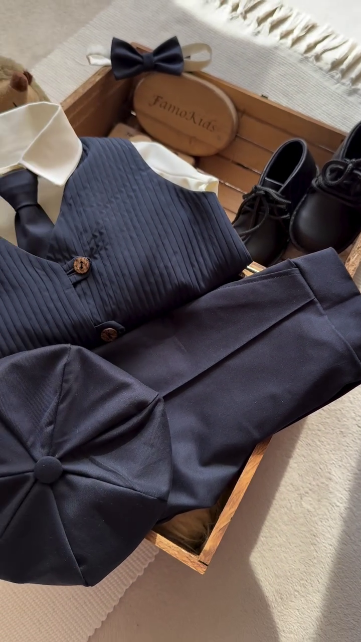 👔 Little Gentleman Classic Formal Suit Set – Premium Kids Occasion Outfit