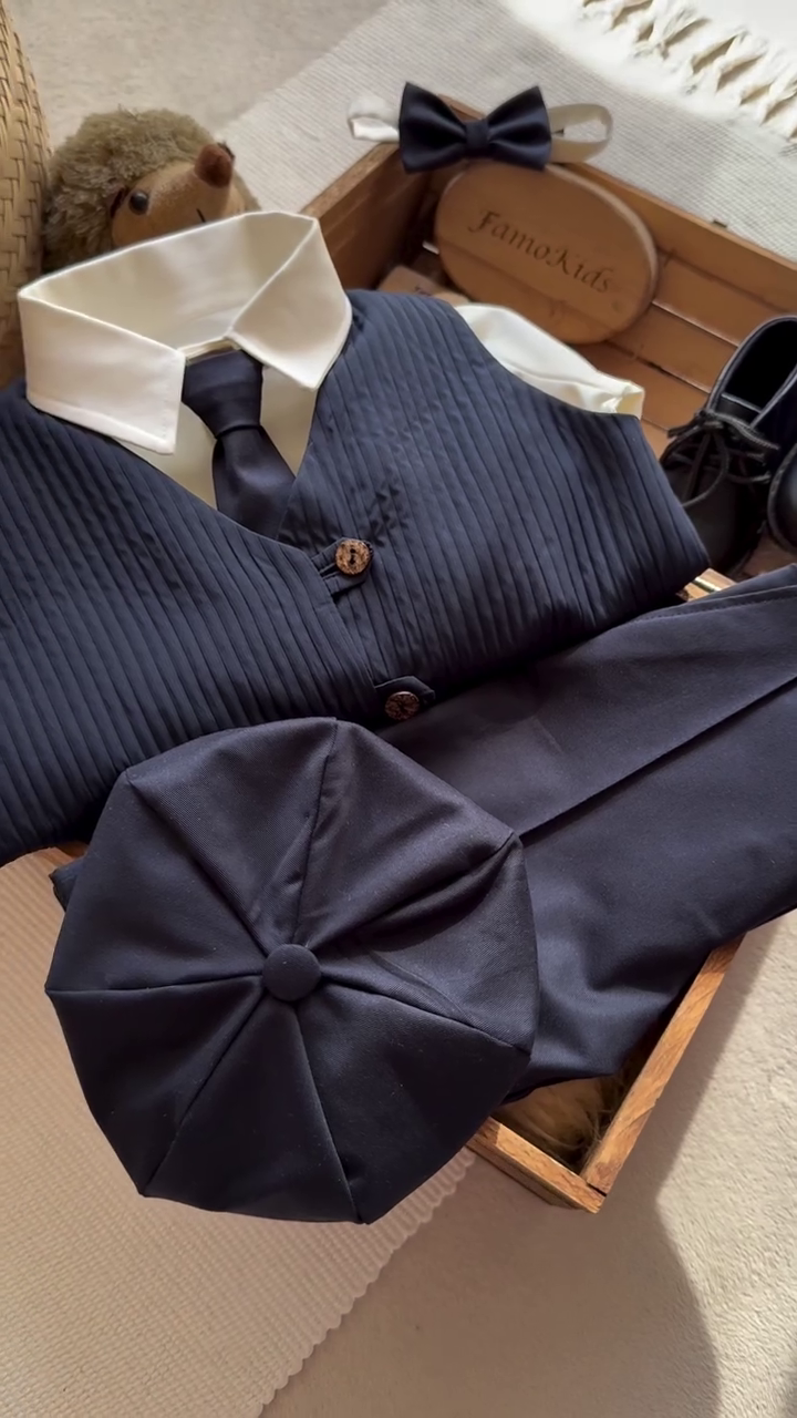 👔 Little Gentleman Classic Formal Suit Set – Premium Kids Occasion Outfit