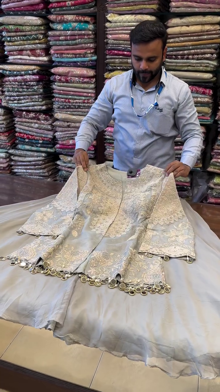 ✨ Royal Embroidered Luxury Ethnic Dress – Premium Festive Designer Collection