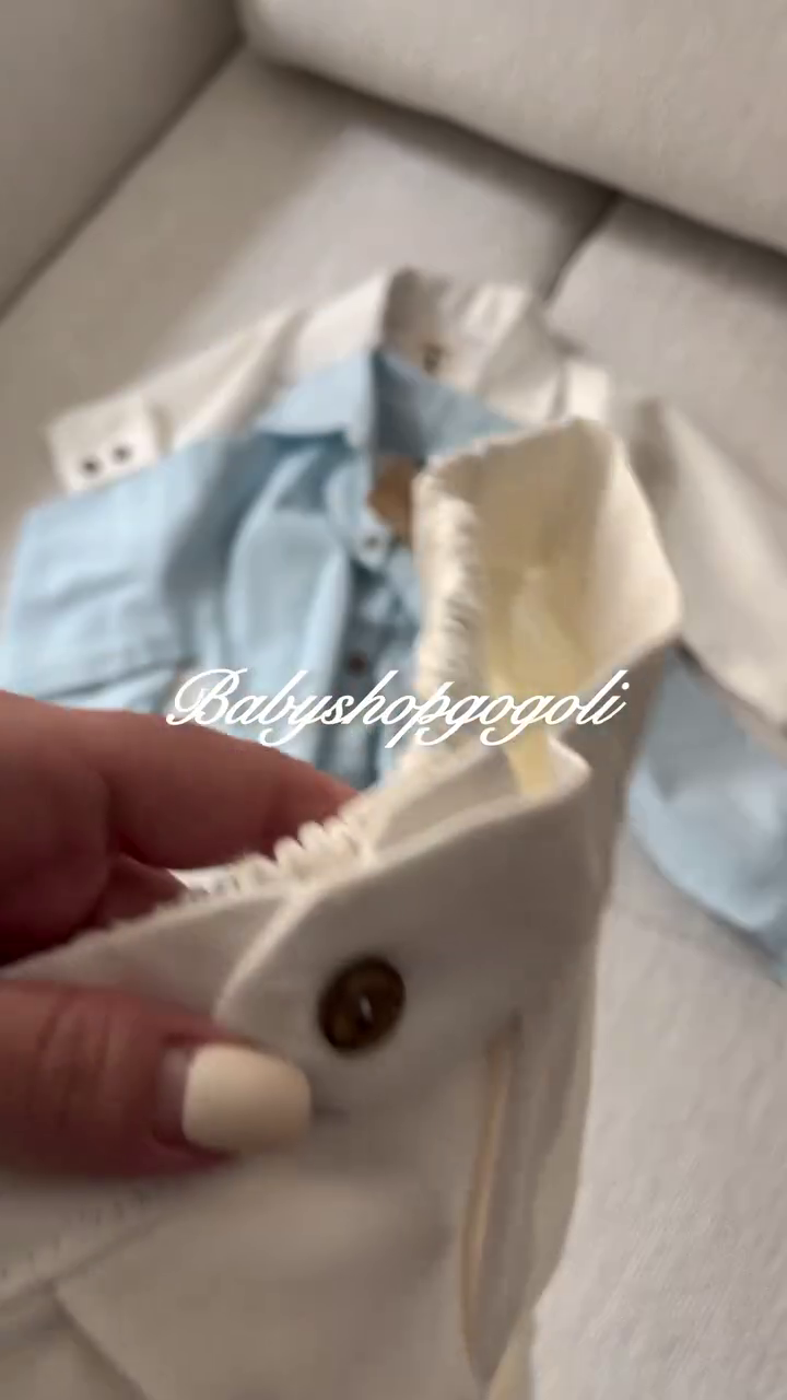 🤍 Little Gentleman Classic Suspender Style Set – Elegant Kids Formal Outfit