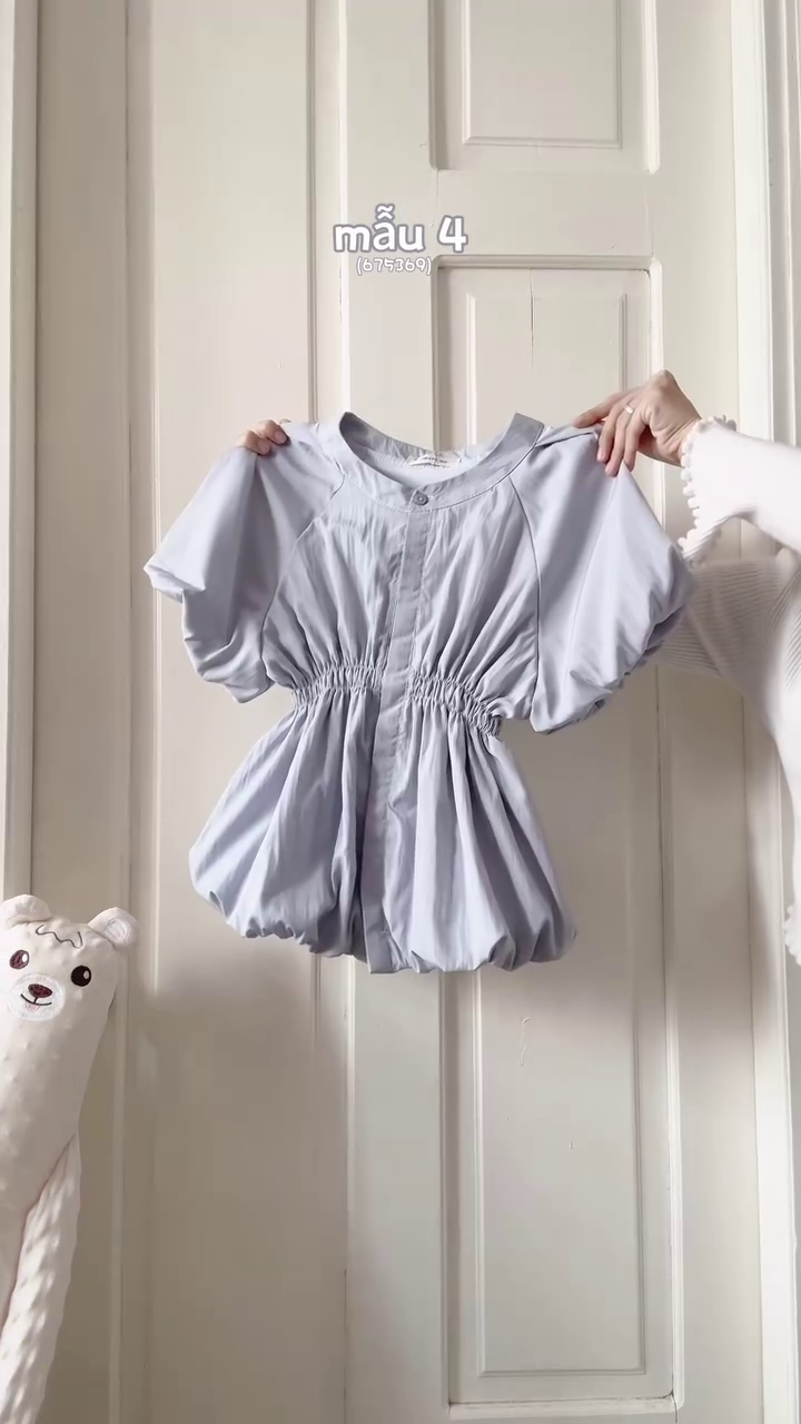 🤍 Classic Crisp White Puff Sleeve Shirt – Minimal Chic Essential 🤍