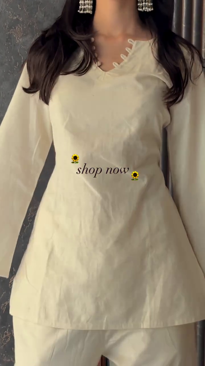 🤍 Ivory Minimal Kurta Set – Effortless Grace & Everyday Elegance 🤍