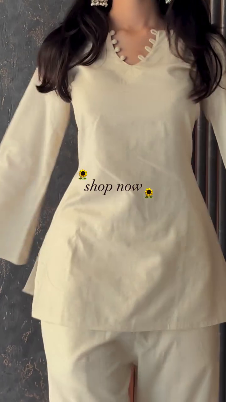 🤍 Ivory Minimal Kurta Set – Effortless Grace & Everyday Elegance 🤍