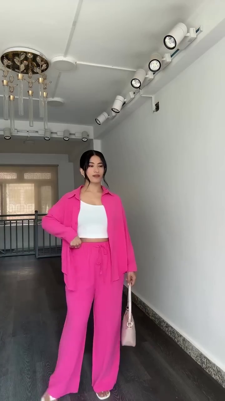 💖 Hot Pink Power Co-ord Set – Bold, Chic & Effortlessly Stylish 💖