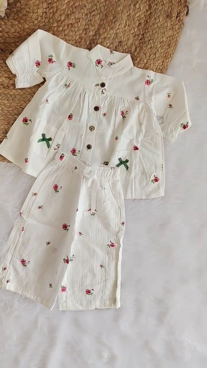 🌸 Vintage Rose Co-ord Set – Soft Cottagecore Summer Outfit 🌸