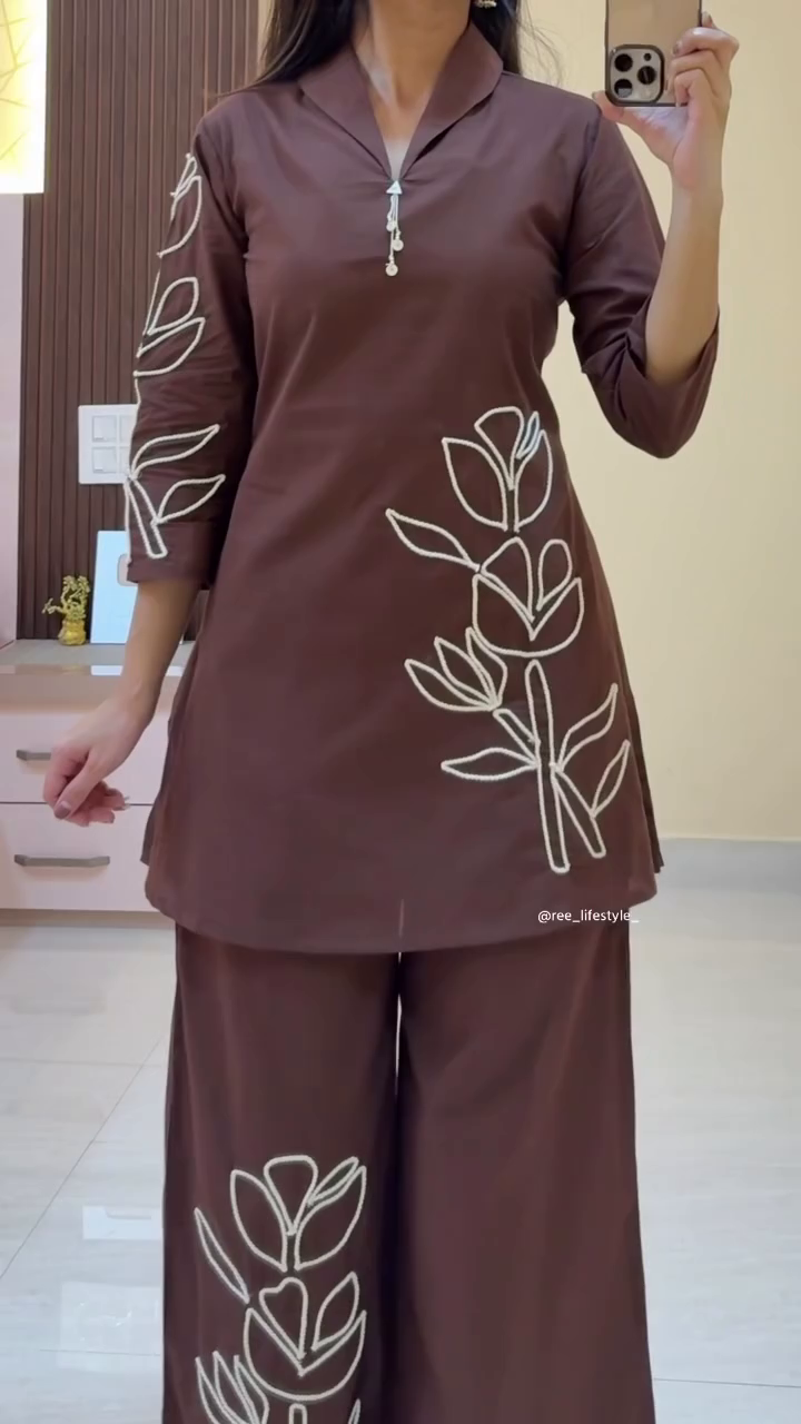 🌺 Scarlet Bloom Kurta & Statement Palazzo Set – Effortless Ethnic Chic 🌺