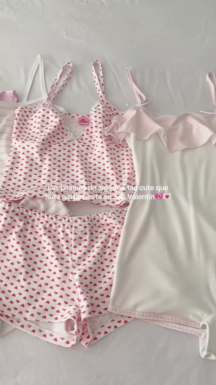 💗 Blush Candy Striped Cotton PJ Set – Cute & Cozy Dreamwear 💗