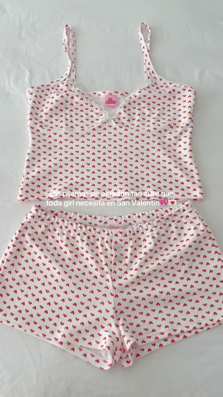 💗 Blush Candy Striped Cotton PJ Set – Cute & Cozy Dreamwear 💗