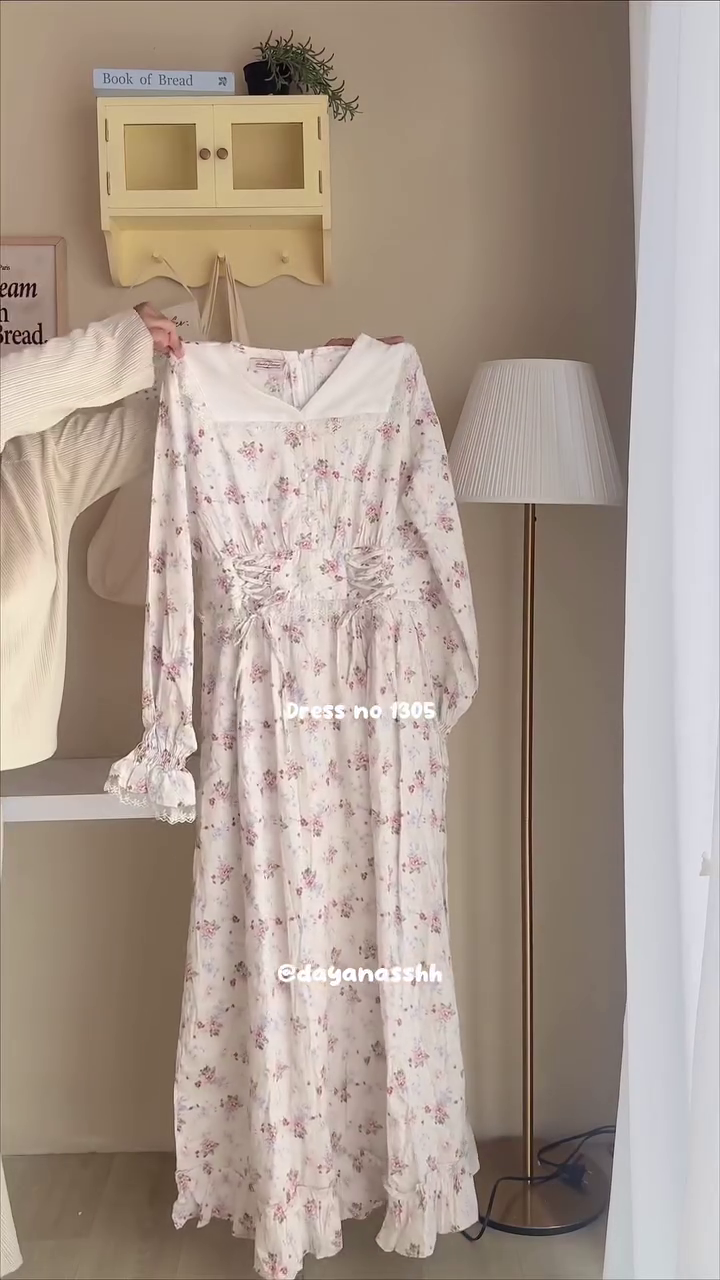 🤍 Vanilla Cream Midi Dress – Soft Girl Aesthetic Dream Dress 🤍