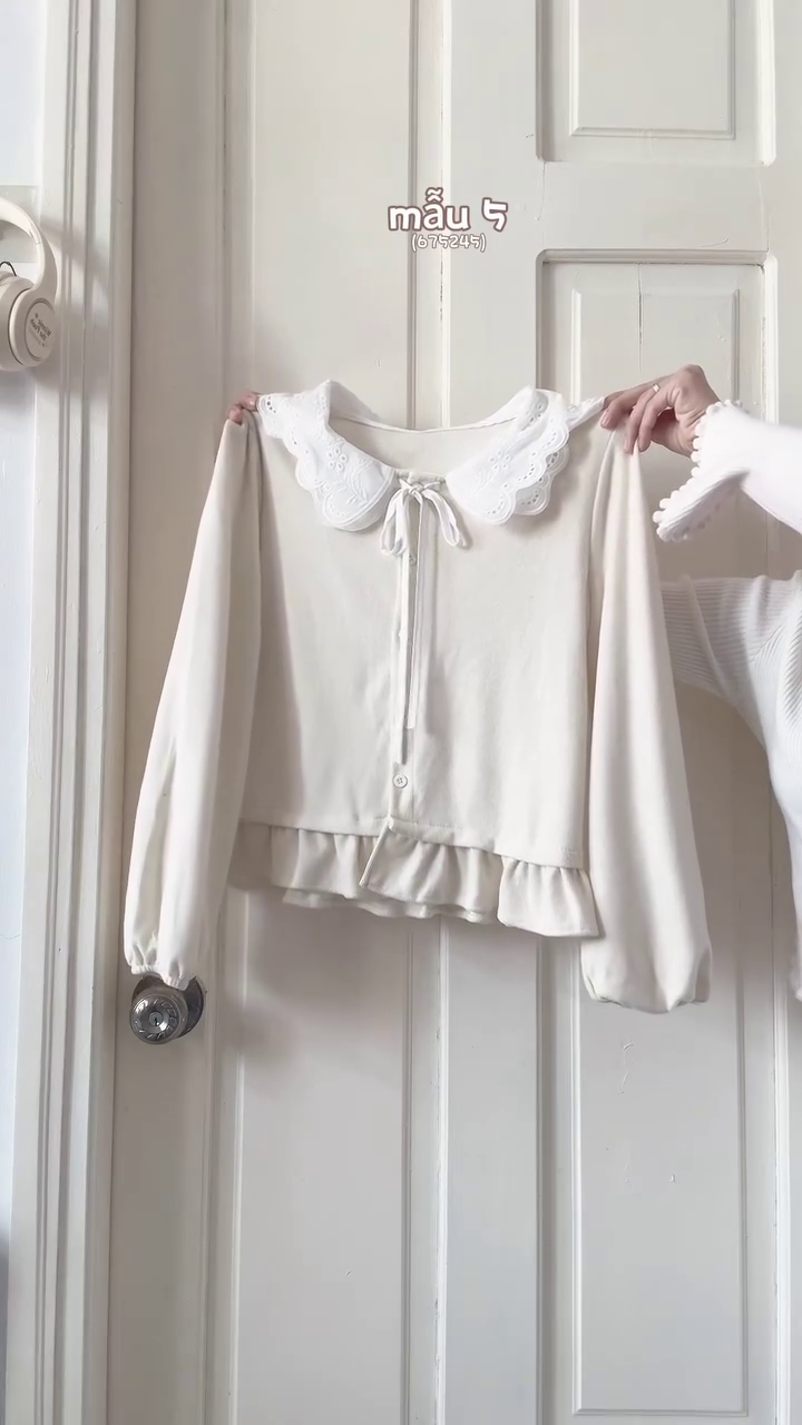 🤍 Ivory Charm Tie-Up Top – Minimal Chic with Gingham Detail 🤍