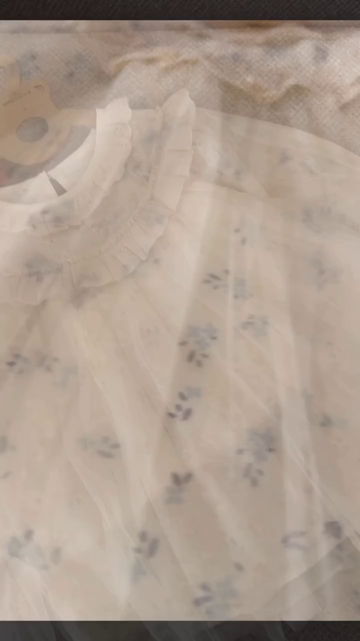 🤍 Little Angel Lace Tulle Dress – Vintage Floral Princess Outfit 🤍