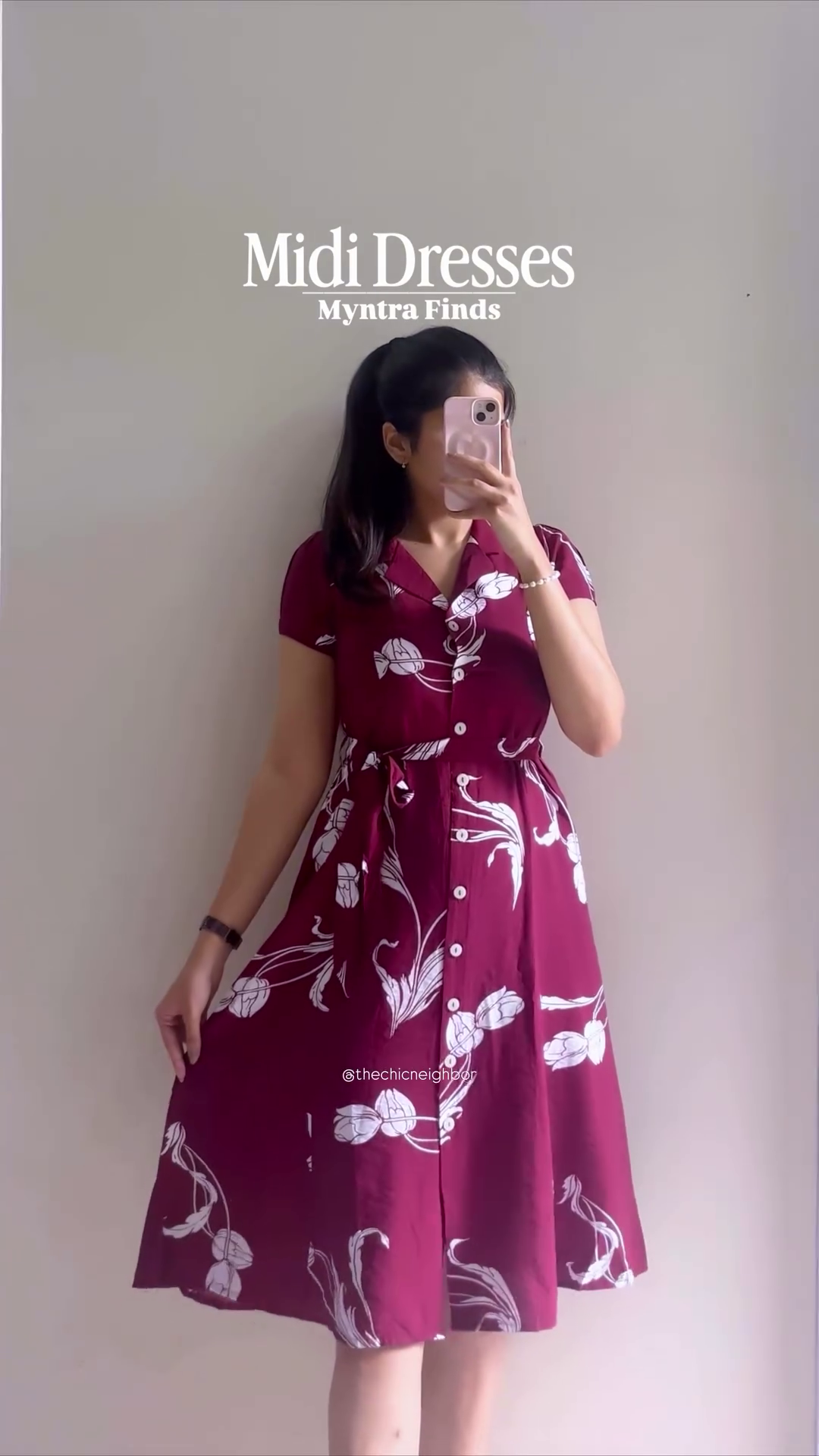 ❤️ Elegant Bloom Button-Down Midi Dress – Effortless Everyday Glam ❤️✨