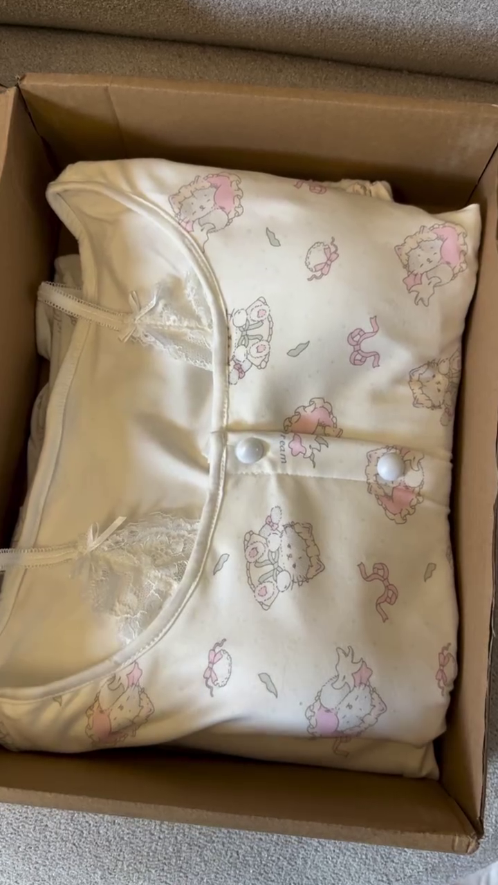 🐰 Sweet Dream Bunny Night Suit – Ultra Soft Cute Cartoon Sleepwear Set 🌙💤