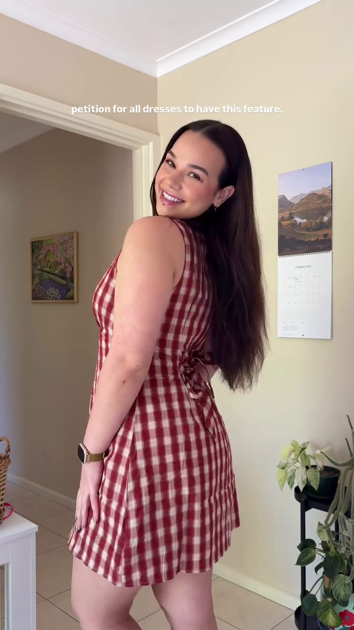 ❤️ Classic Gingham Fit & Flare Dress – Chic Everyday Mini Dress ✨👗