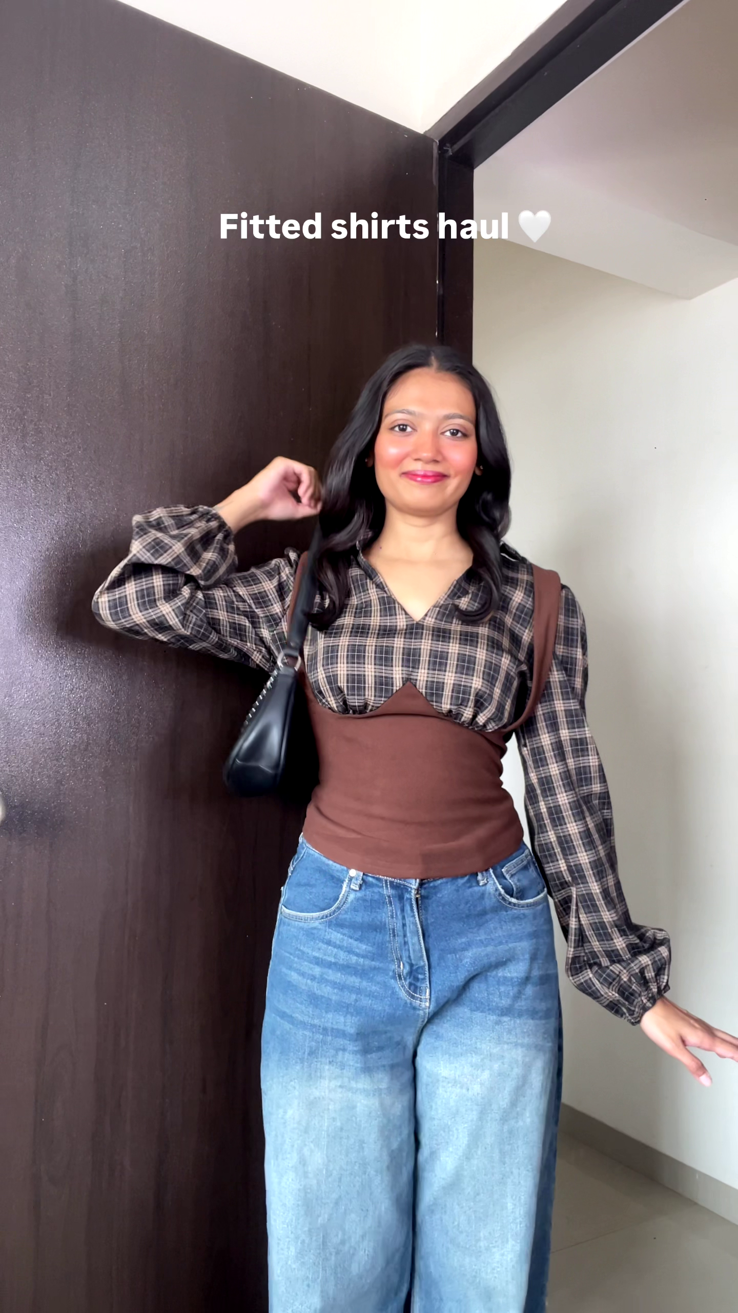 Cocoa Chic Fitted Shirt Set ✨ | Trendy Corset Style Layered Top