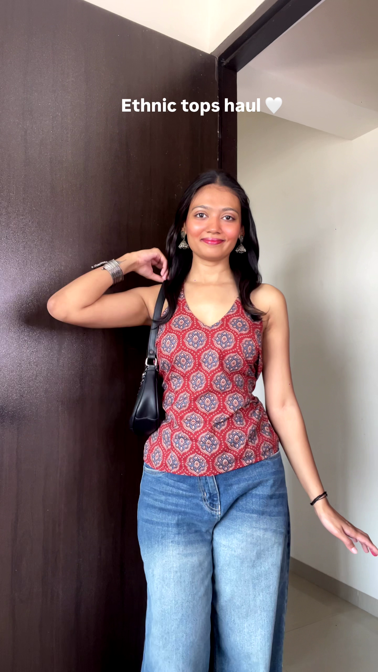 Rust Heritage Print Cami Top ✨ | Chic Ethnic Fusion Summer Wear