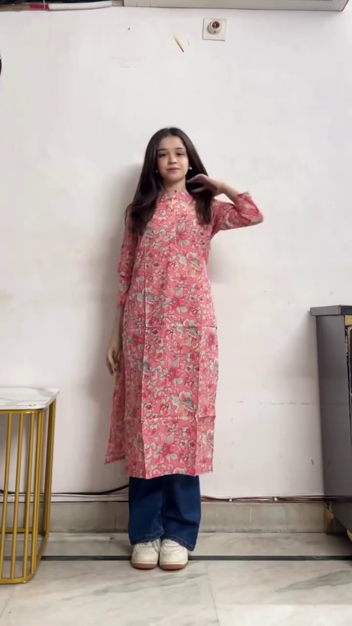 🌿 Indigo Rhythm Printed Kurta – Everyday Comfort with Artistic Flair 🌿
