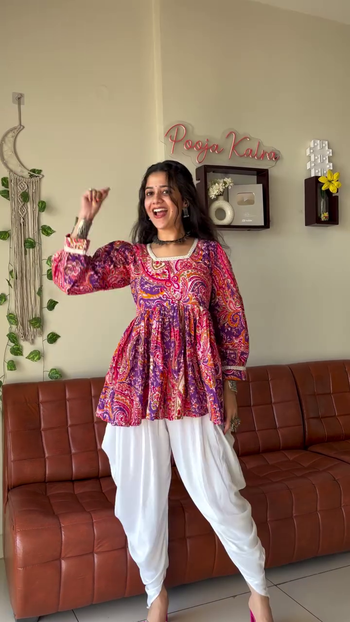 Chic Ethnic Fusion Grey Dhoti Suit Set – Elegant Comfort with a Modern Twist 💫