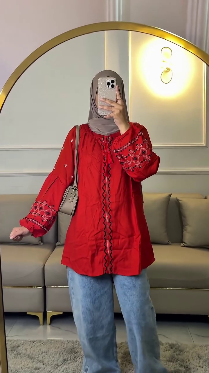 Elegant Everyday Printed Tunic Top – Effortless Style Meets Comfort 💙