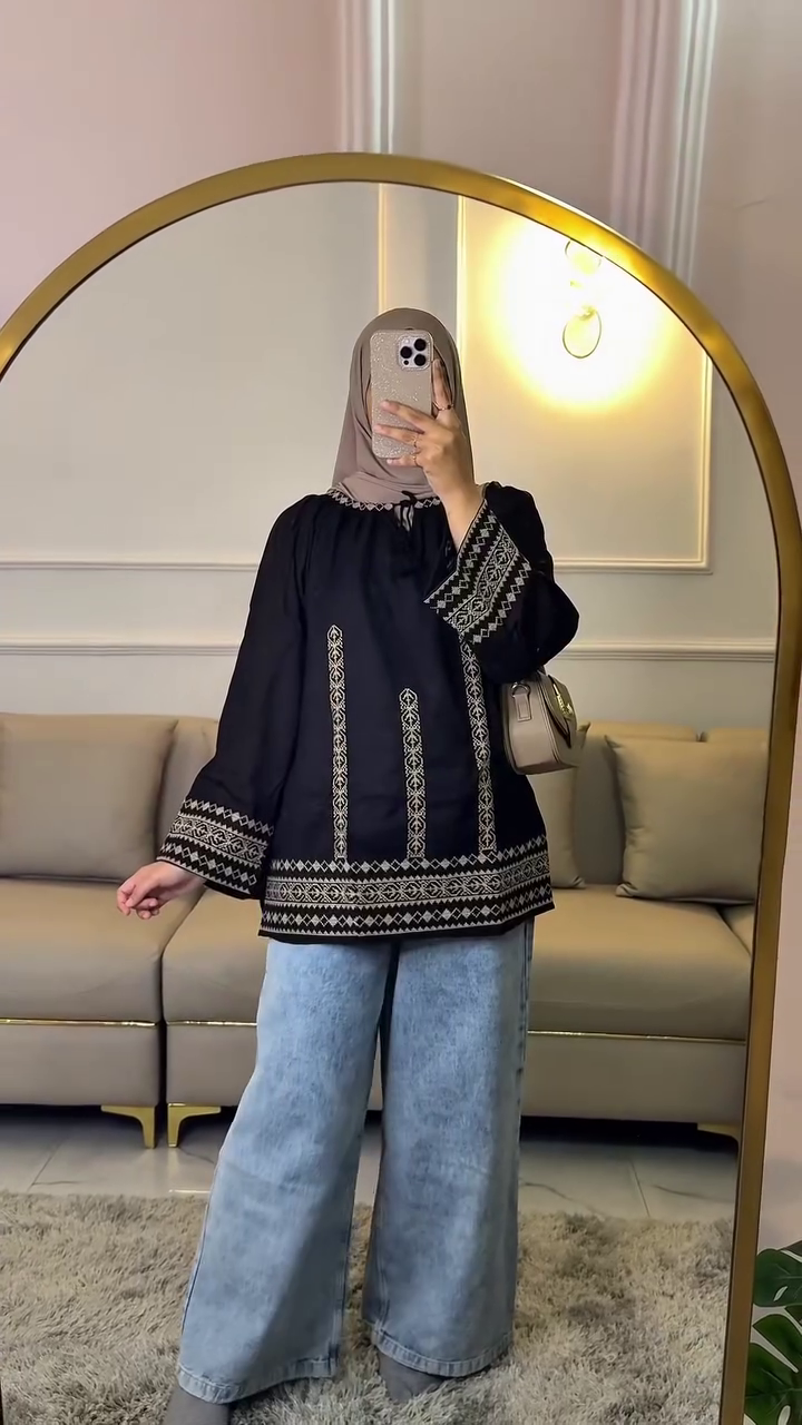 Elegant Everyday Printed Tunic Top – Effortless Style Meets Comfort 💙