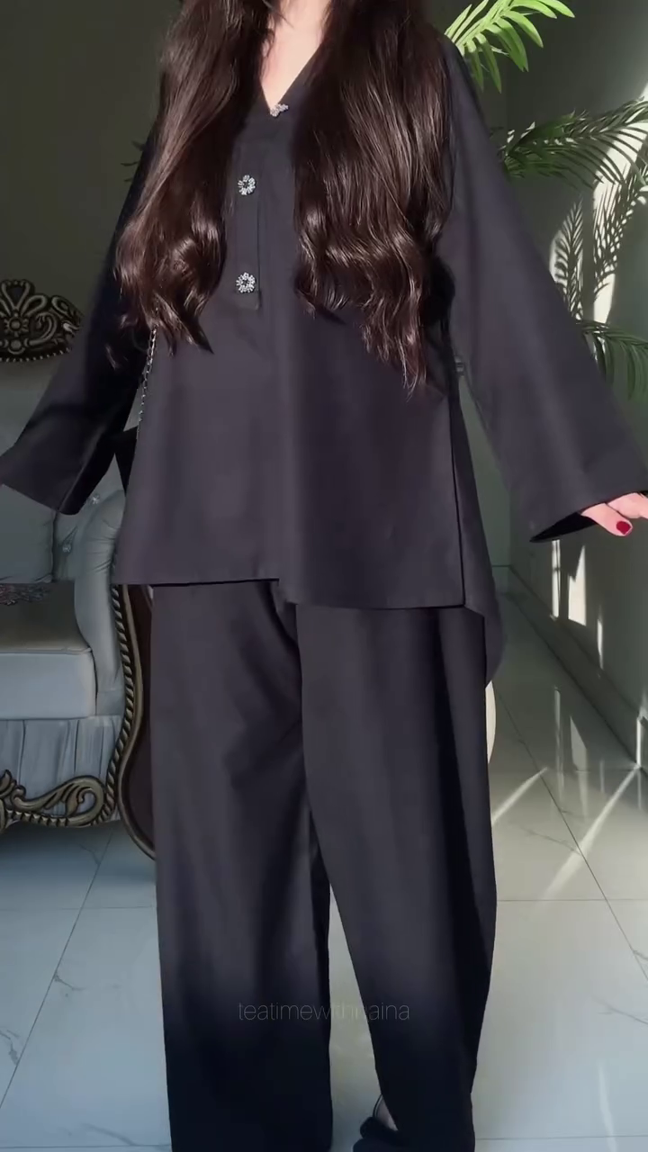 🖤 Midnight Elegance Co-Ord Set – Minimal Glam, Maximum Impact ✨